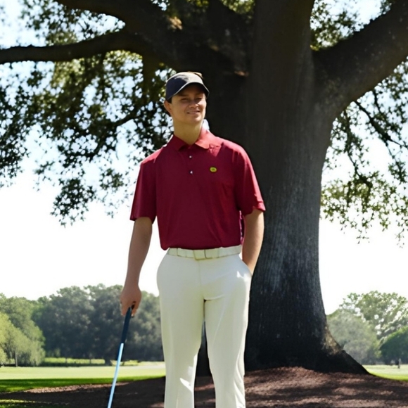 Bobby Jones Burgundy Polo Shirt - Picture 1 of 7